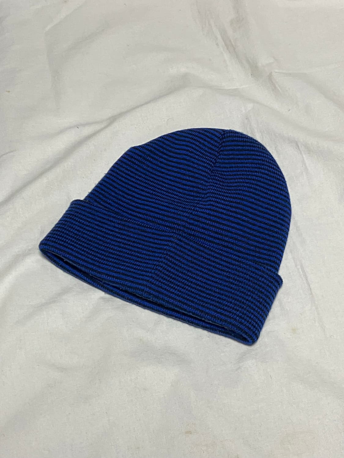 슈프림 18FW 스트라이프 자수 커프드 비니 로얄 상품이미지3