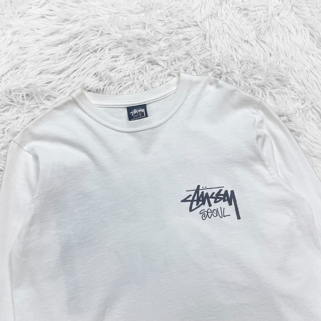 스투시 스탁 서울 롱슬리브 화이트 상품이미지5