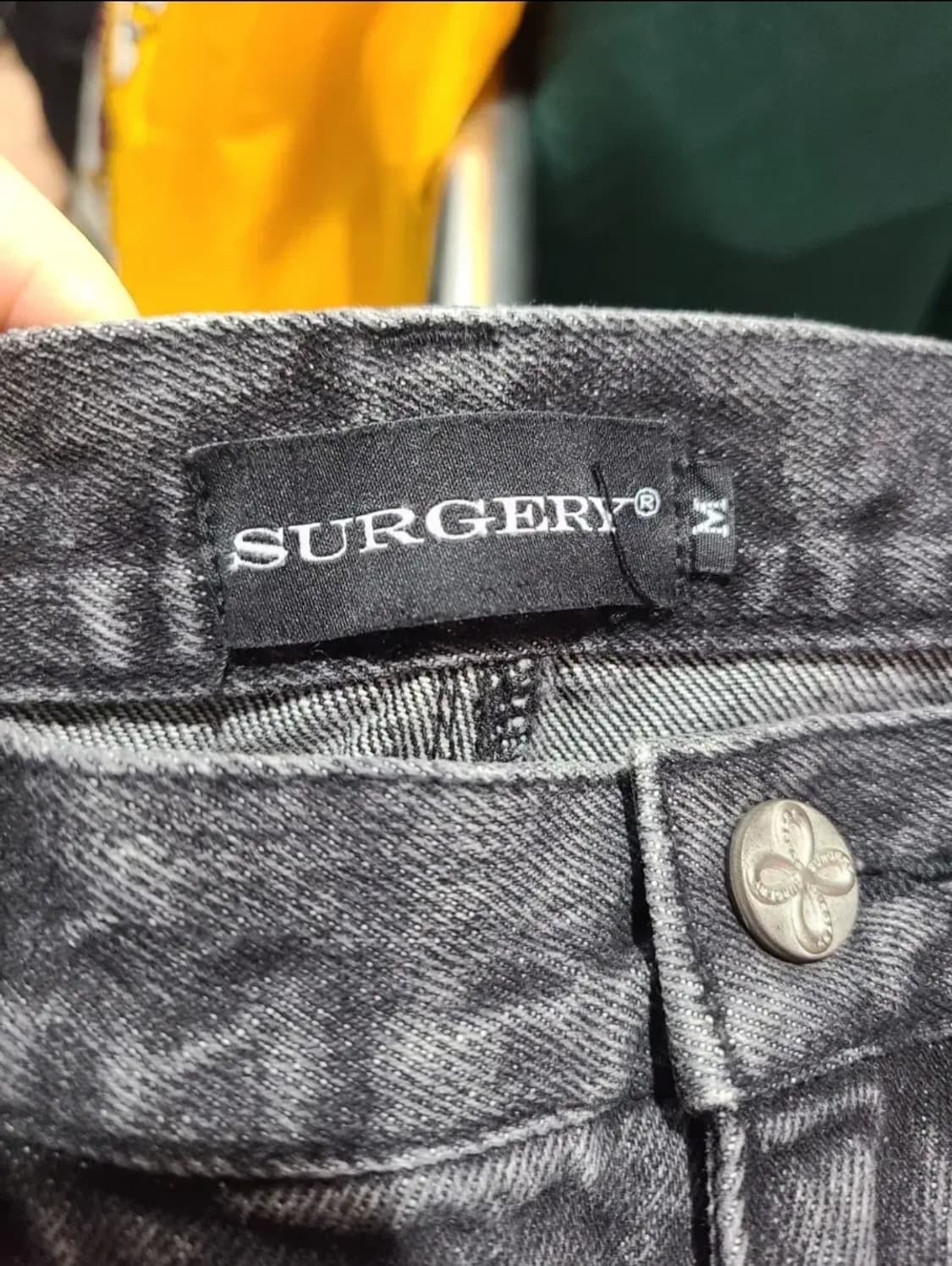 써저리 클로버 로고 패치 데님팬츠  상품이미지8