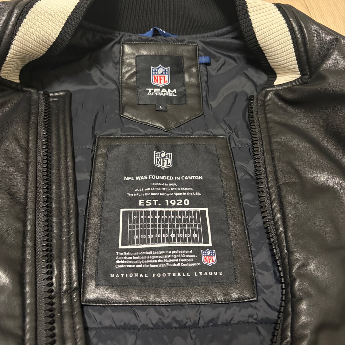 NFL 백로고 플래그 뉴욕 바시티 자켓 상품이미지5