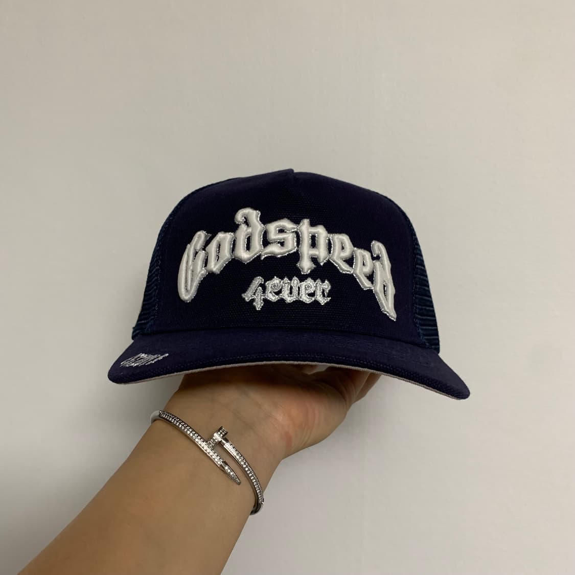 Godspeed GS 포에버 트러커 모자 한정판 스냅백 네이비 상품이미지1