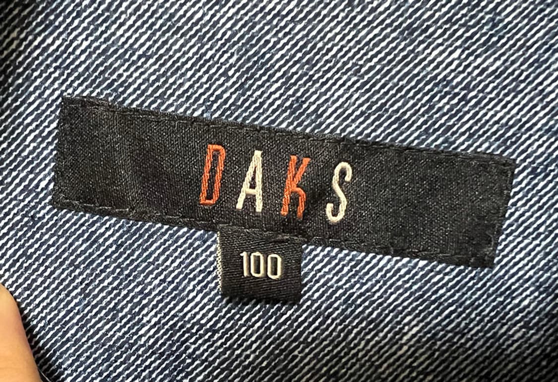 DAKS 닥스 남자 여름 기능성 쿨 반팔셔츠 네이비 멜란지 M 95 상품이미지3