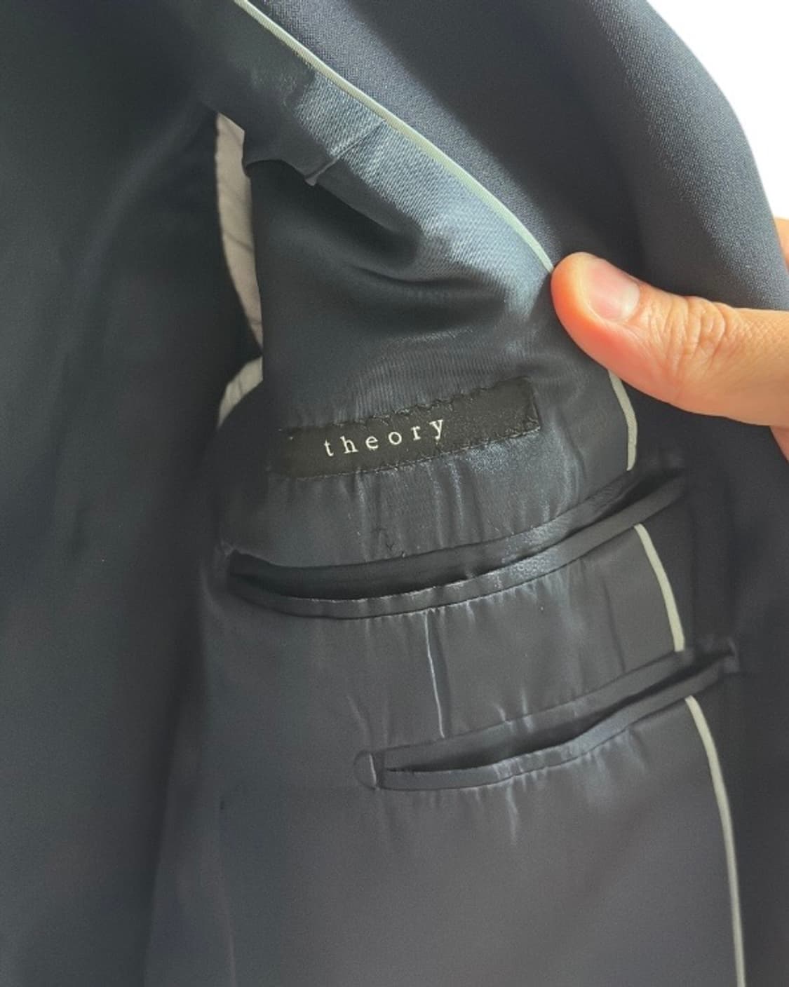 띠어리(theory) 네이비 울 블레이져 자켓 38size 상품이미지7