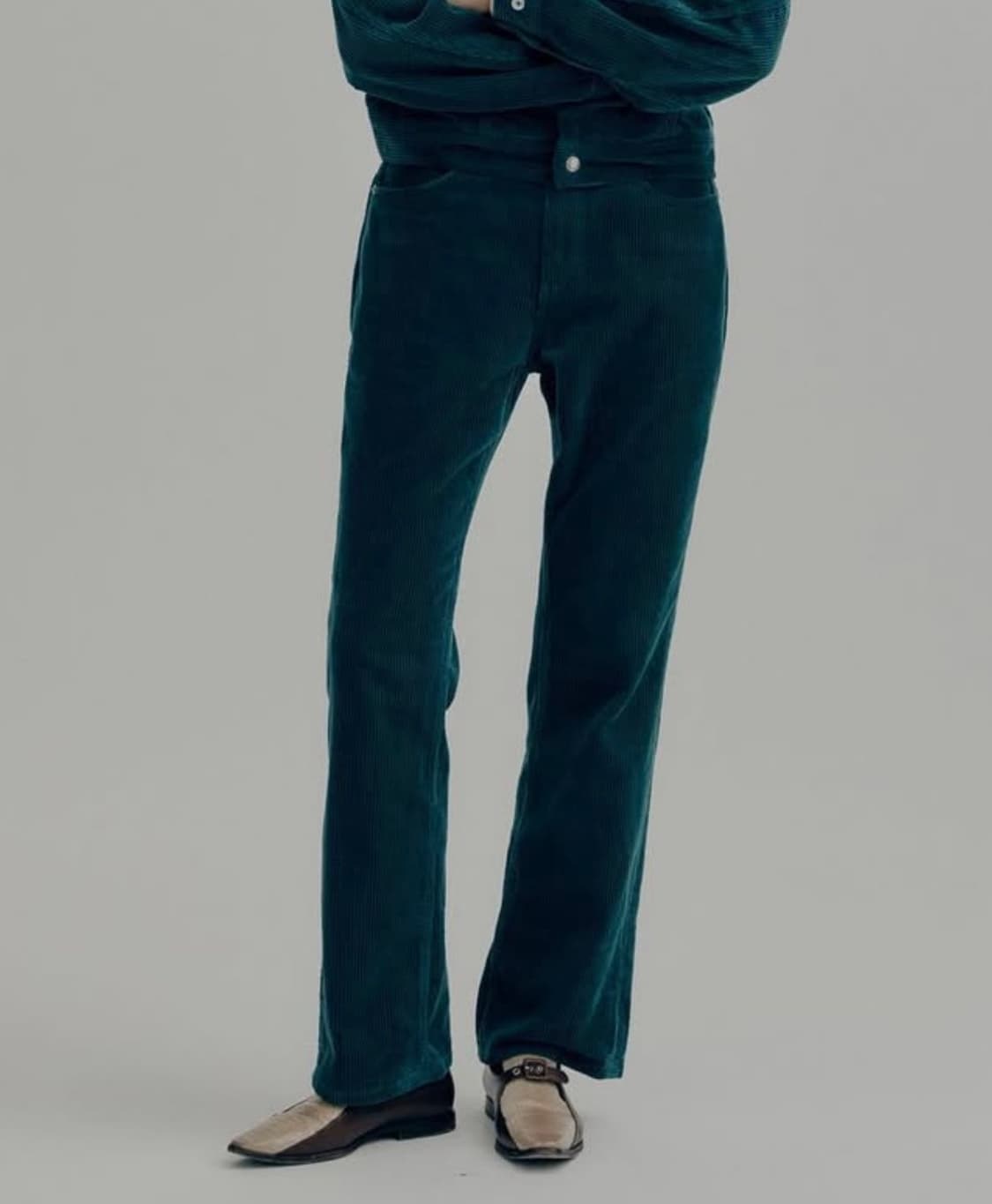 헤리티지플로스 코듀로이 팬츠 그린 상품이미지1