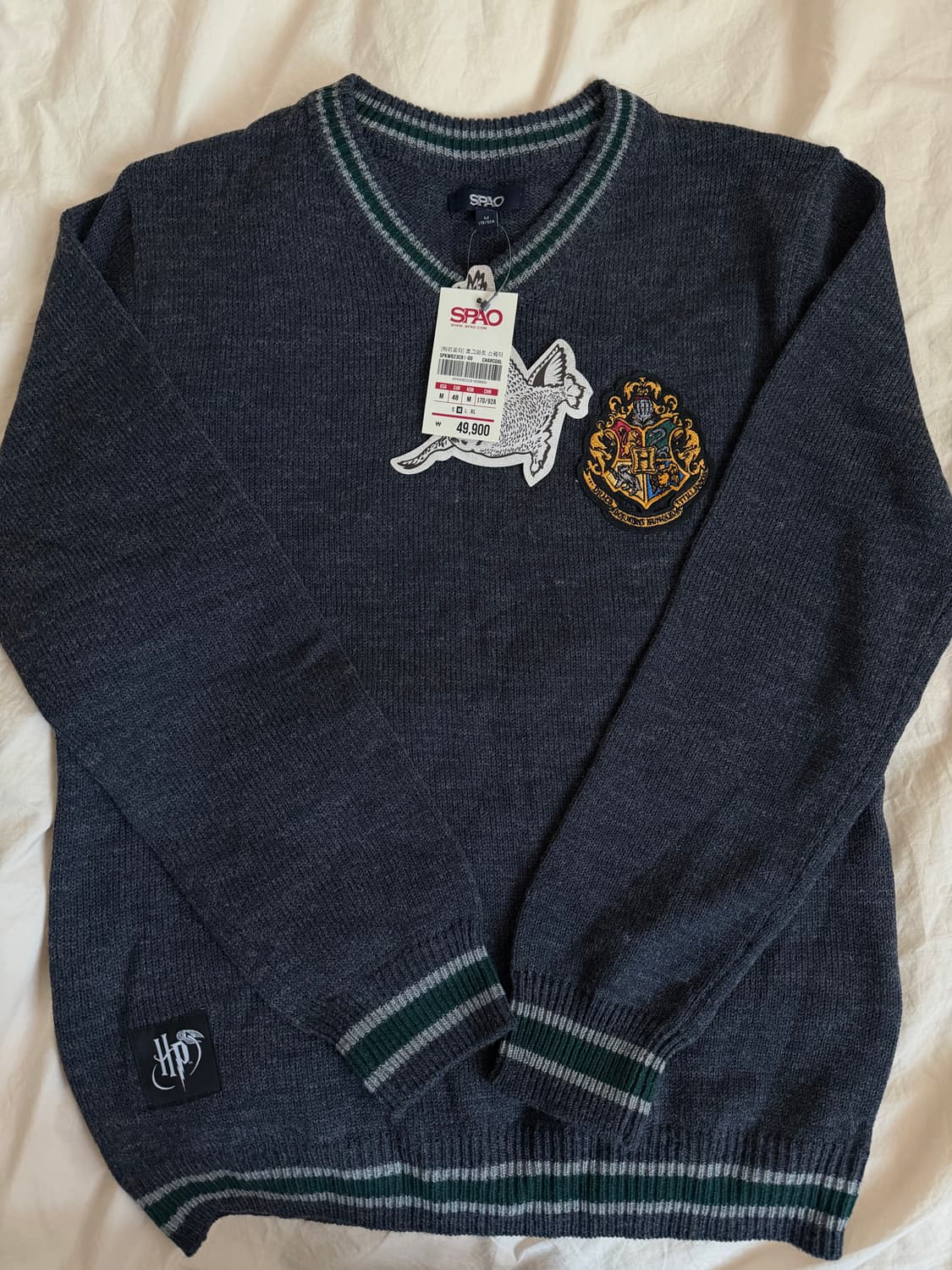 스파오 해리포터 콜라보 슬리데린 스웨터 상품이미지1