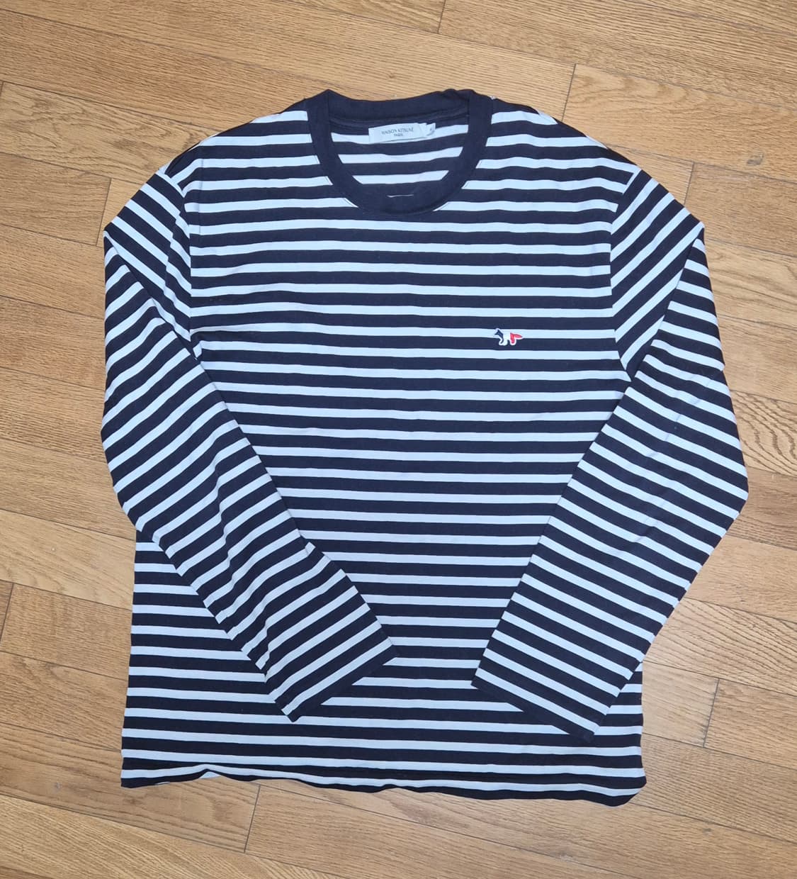 메종키츠네 스트라이프 긴팔티 XL 상품이미지1