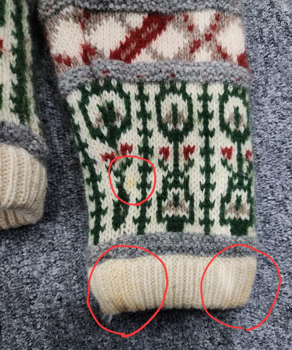 빈티지 노르딕 모리걸 두툼 울 가디건 상품이미지5