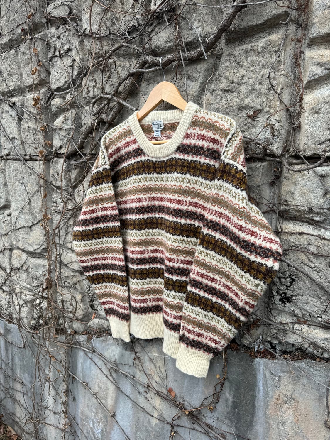 Gembony 핸드메이드 울 페어아일 니트 상품이미지3