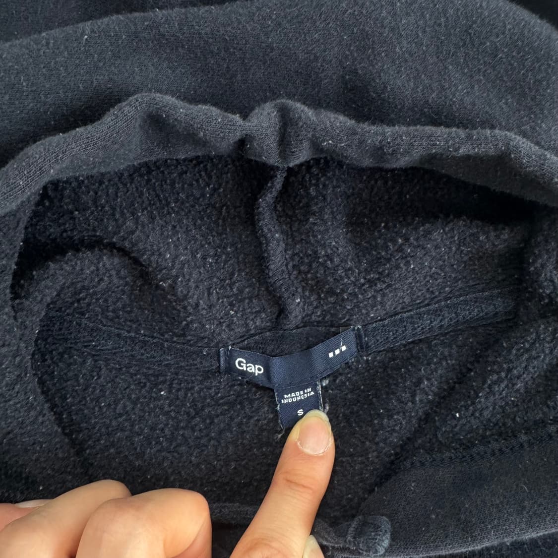 Gap 갭 그레이 로고 네이브 후드집업 상품이미지5