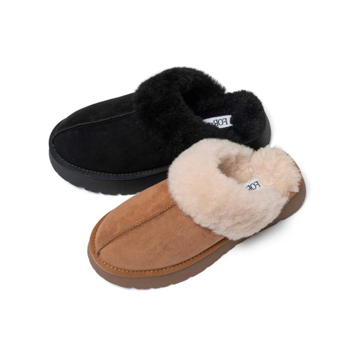 포른른 플랫폼 퍼 슬리퍼 상품이미지2