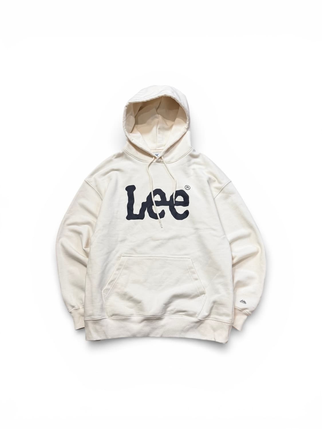 Lee 부클 아이보리 트위치 로고 기모후드 상품이미지1