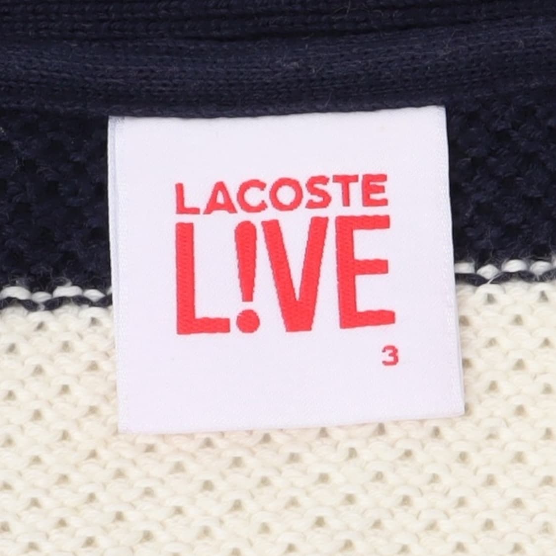 라코스테 네이비 스트라이프 가디건 상품이미지8