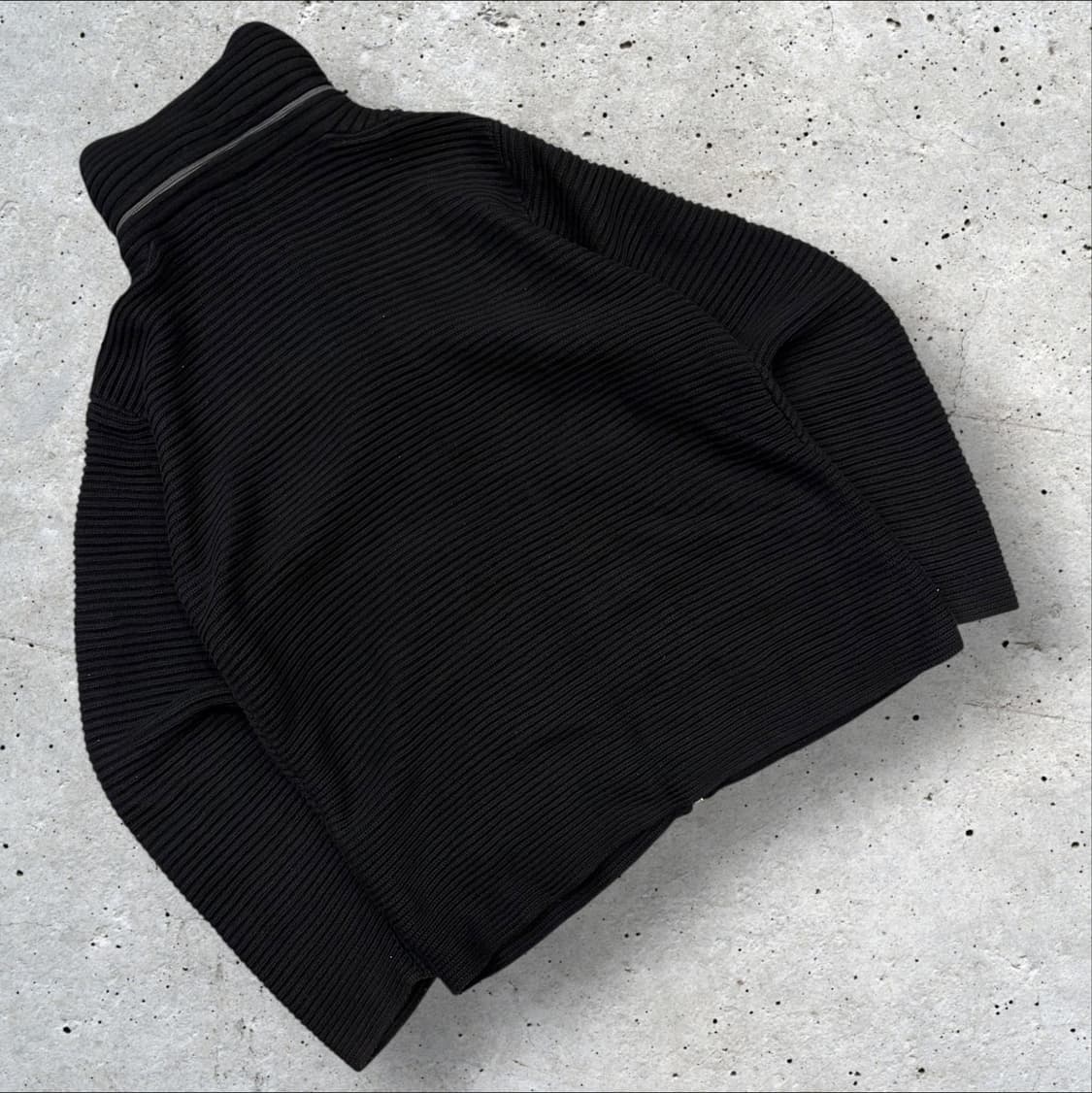 [M] 아르마니 익스체인지 니트 집업 가디건 블랙 B530 상품이미지3