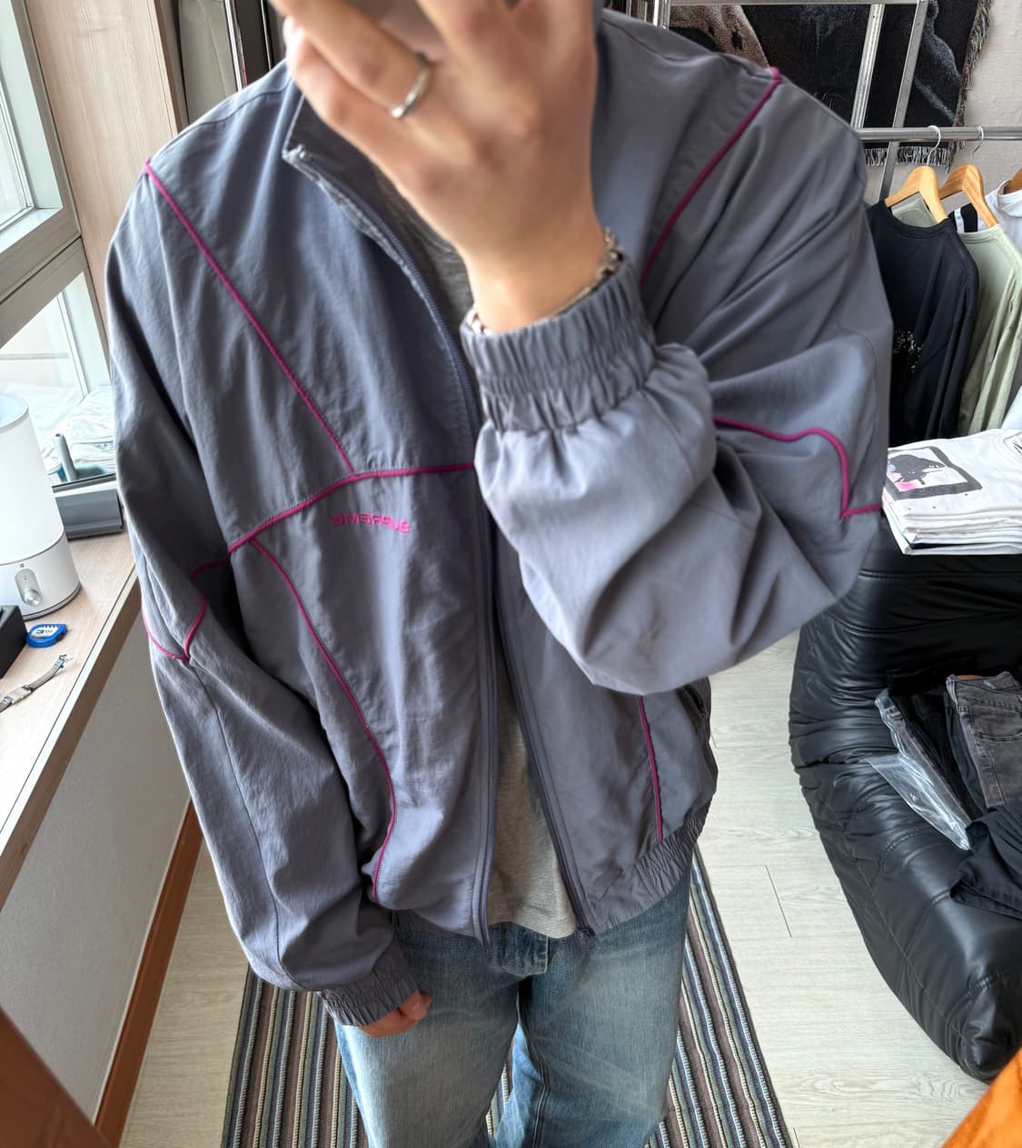 슈프림 파이핑 트랙 자켓 상품이미지1