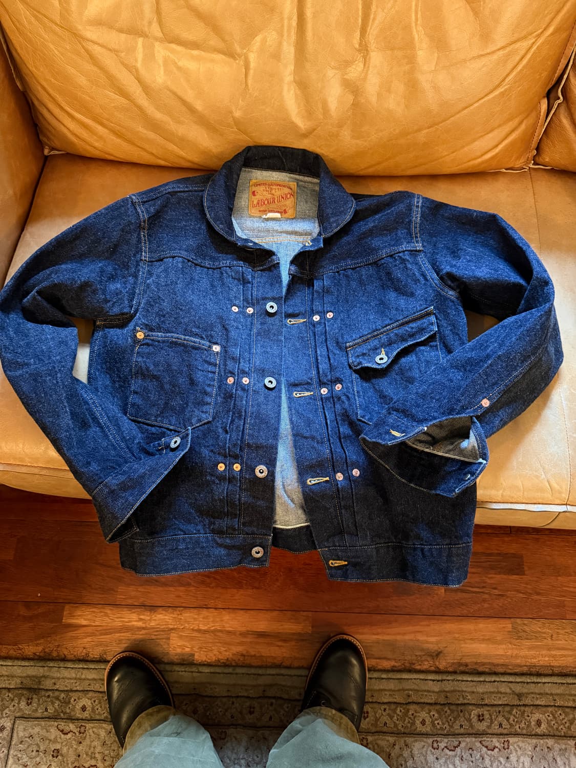 레이버유니온 데님자켓 셀비지자켓 L 상품이미지1