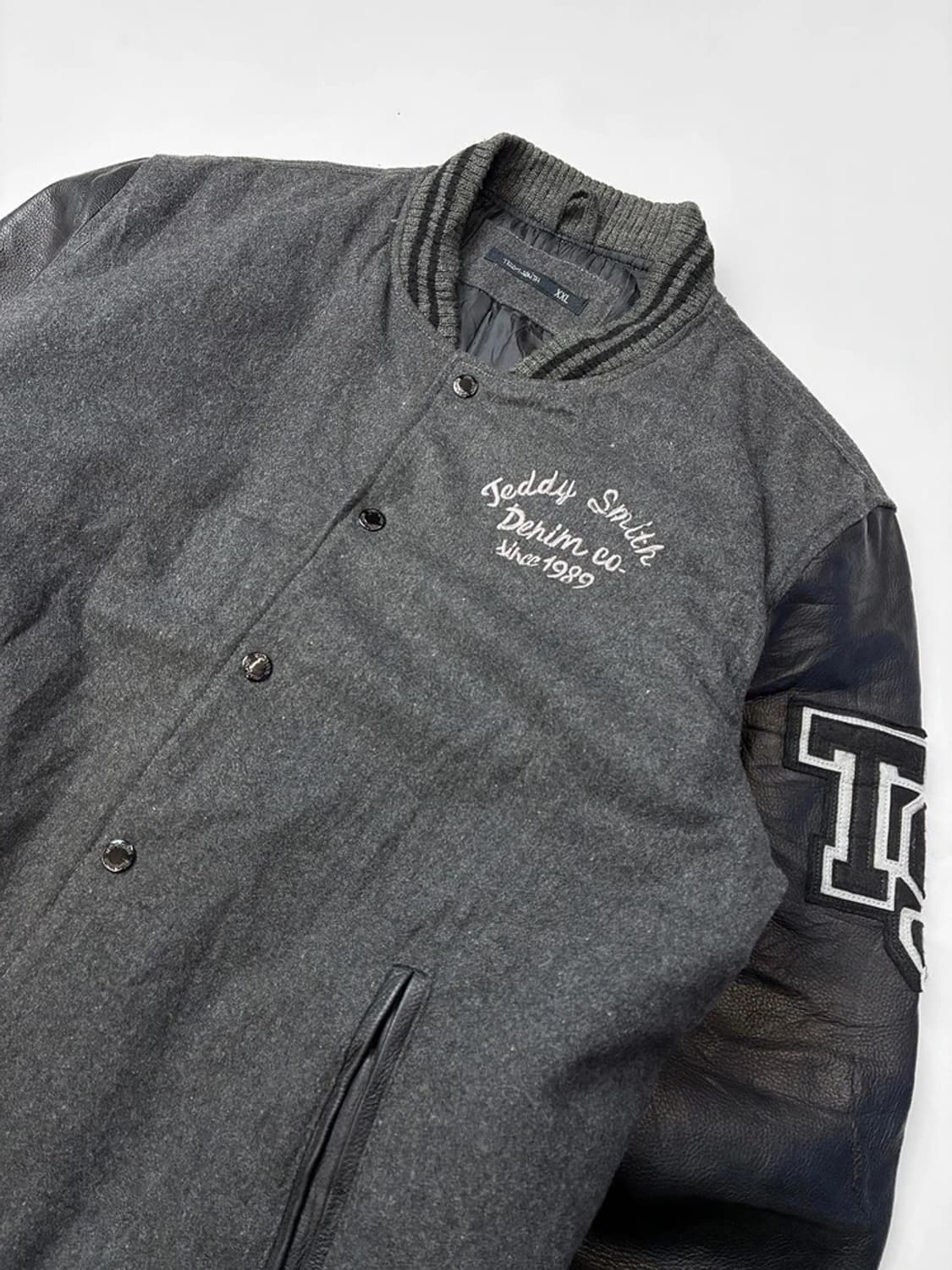 Teddy Smith 물소가죽 배색 바시티 자켓 PN5299 상품이미지2