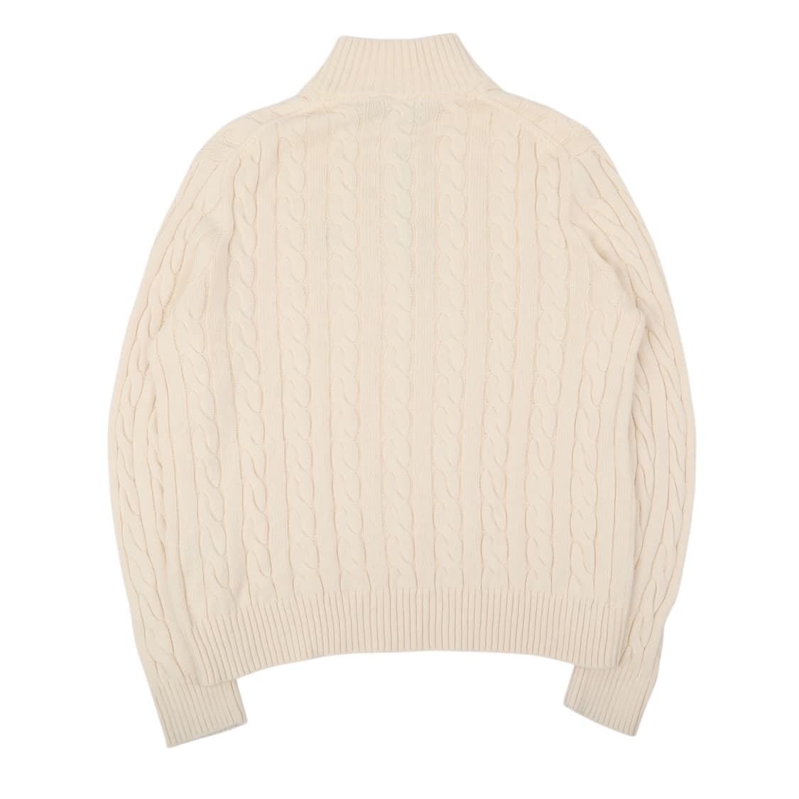 폴로 랄프로렌 QR 아이보리 케이블 하프집업 니트 스웨터 상품이미지5