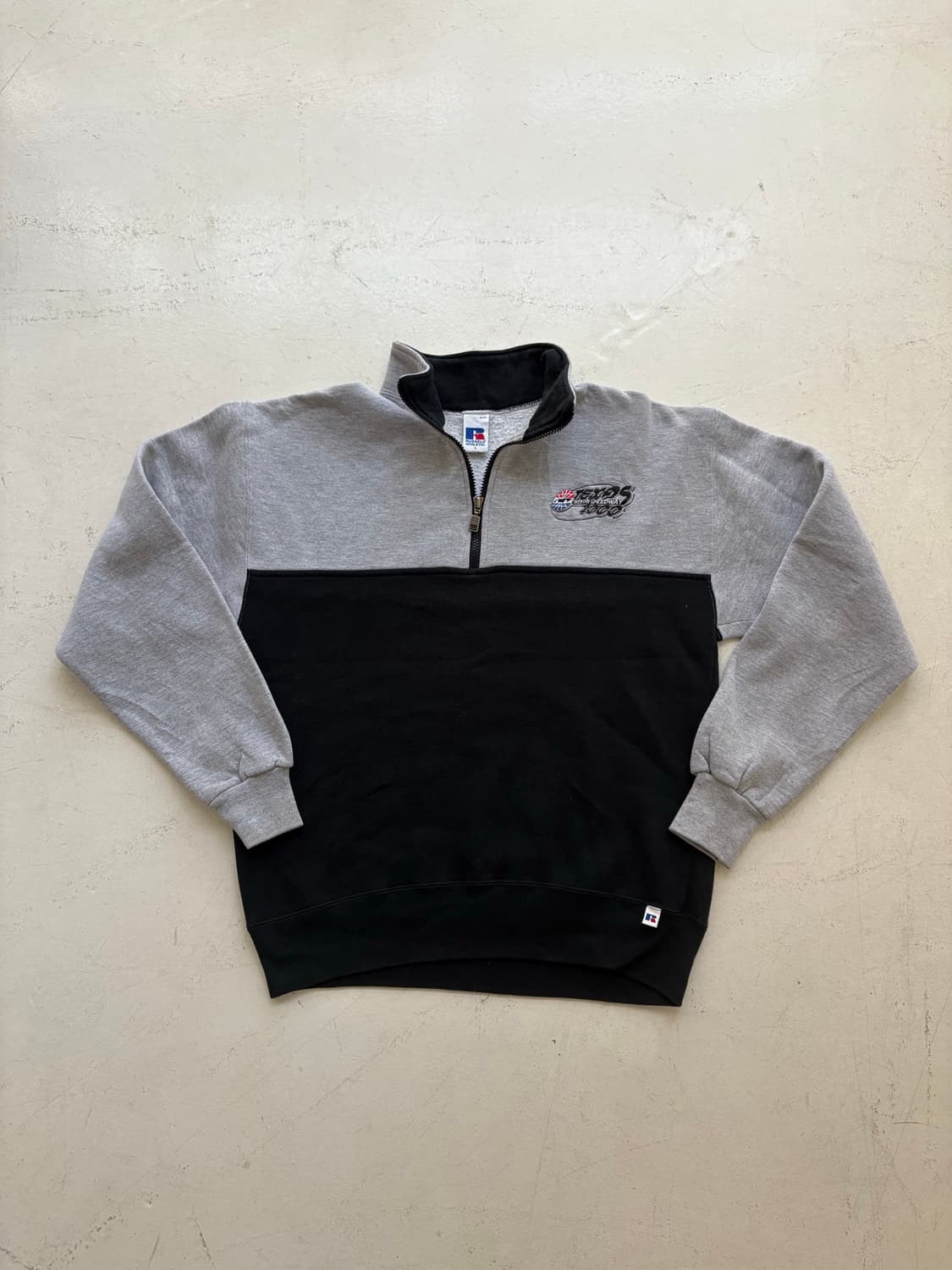 90's Russell USA Quarter Zip Sweatshirt. 상품이미지1