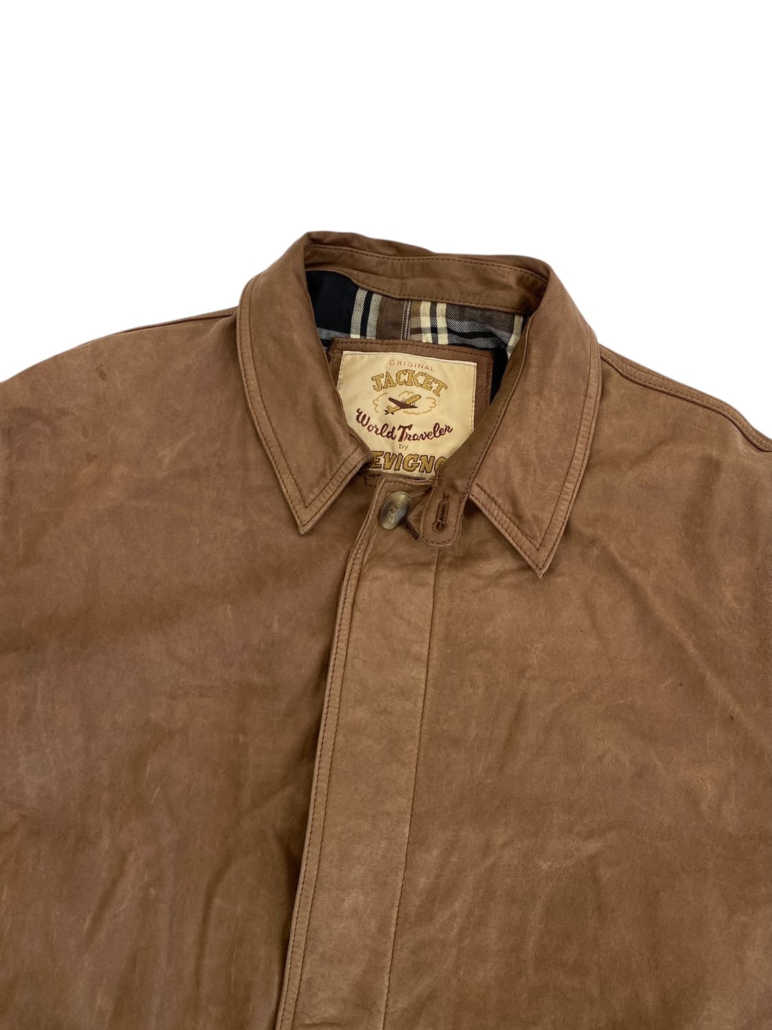 90's 쉐비뇽 나파 레더 롱 코트 상품이미지3