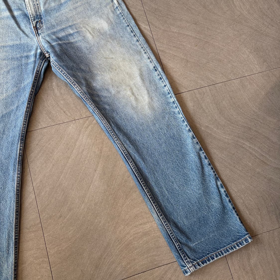 90s Levis 505 orange tap denim pants  상품이미지3