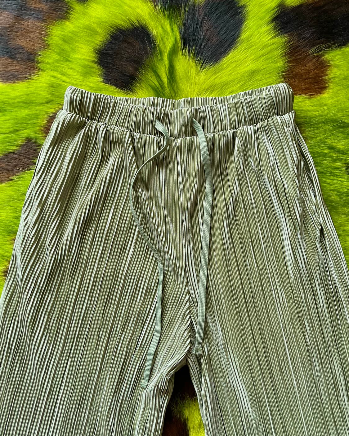 JPN Vintage Wide Boots-Cut Pleats Pants 상품이미지4