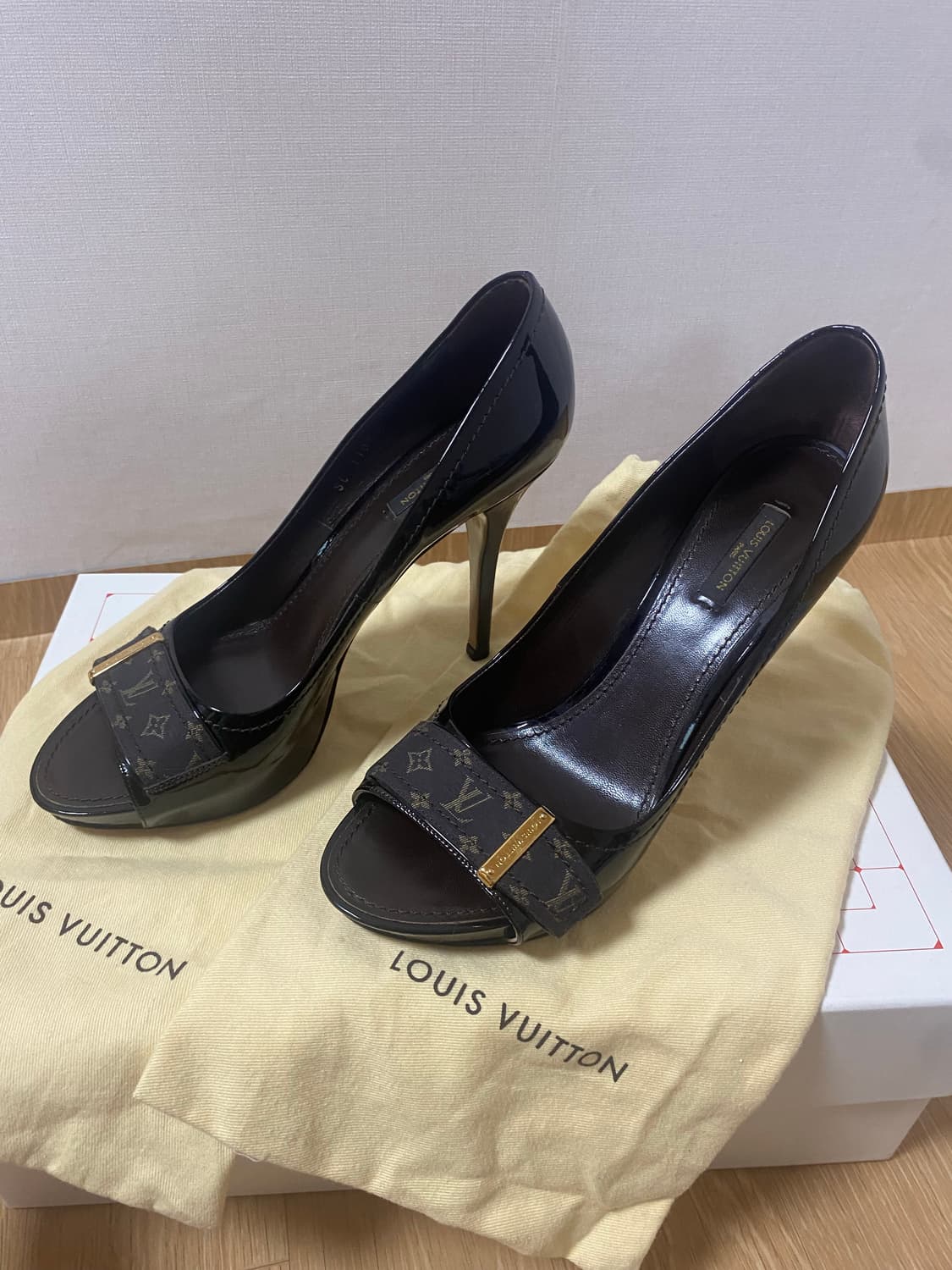 루이비통 모노그램 아이딜부치 오픈토펌프스 39.5 (250-255)  상품이미지5