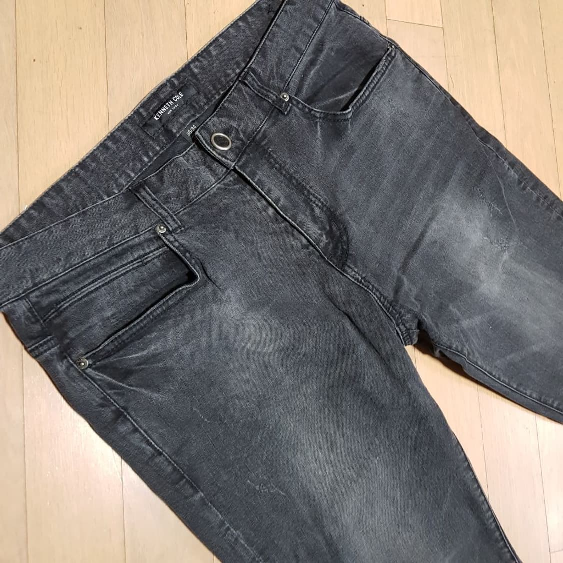 34인치/캐네스콜 / 스판다크그레이 블랙진 /2-봉조 상품이미지4