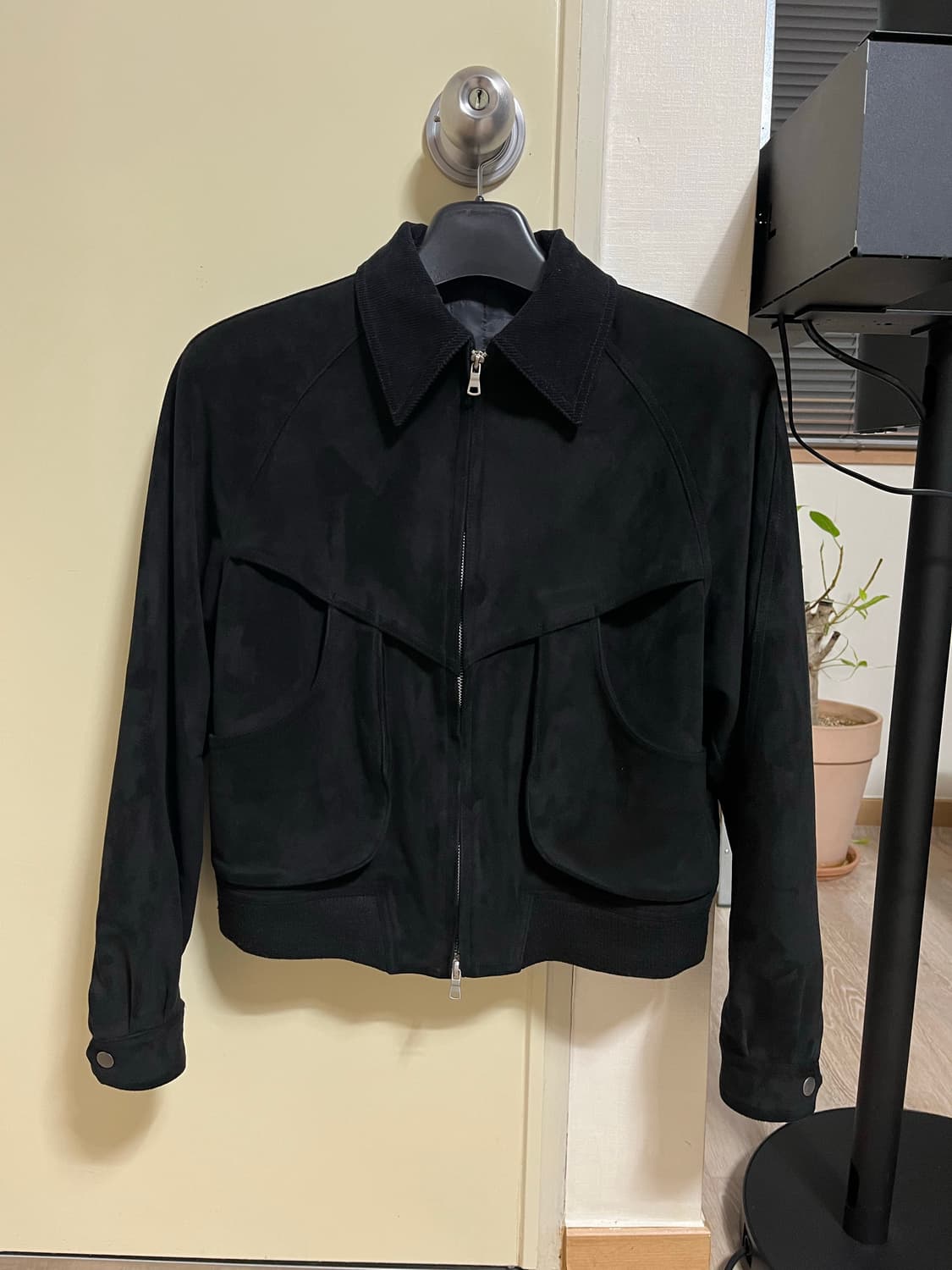 르콩 스웨이드 블루종 블랙 상품이미지7