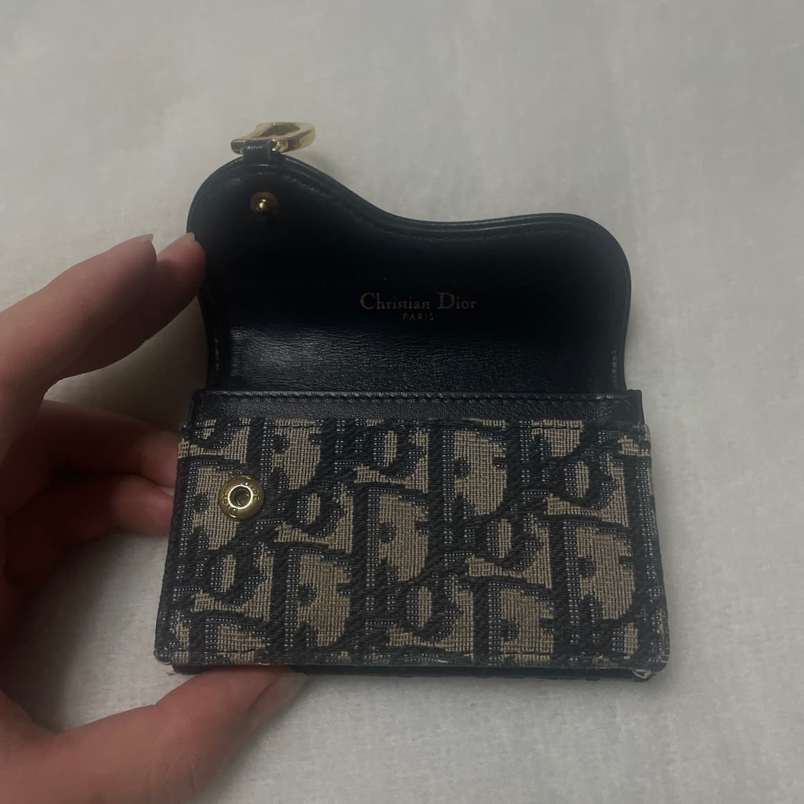 디올 오블리크 새들 카드지갑 상품이미지5