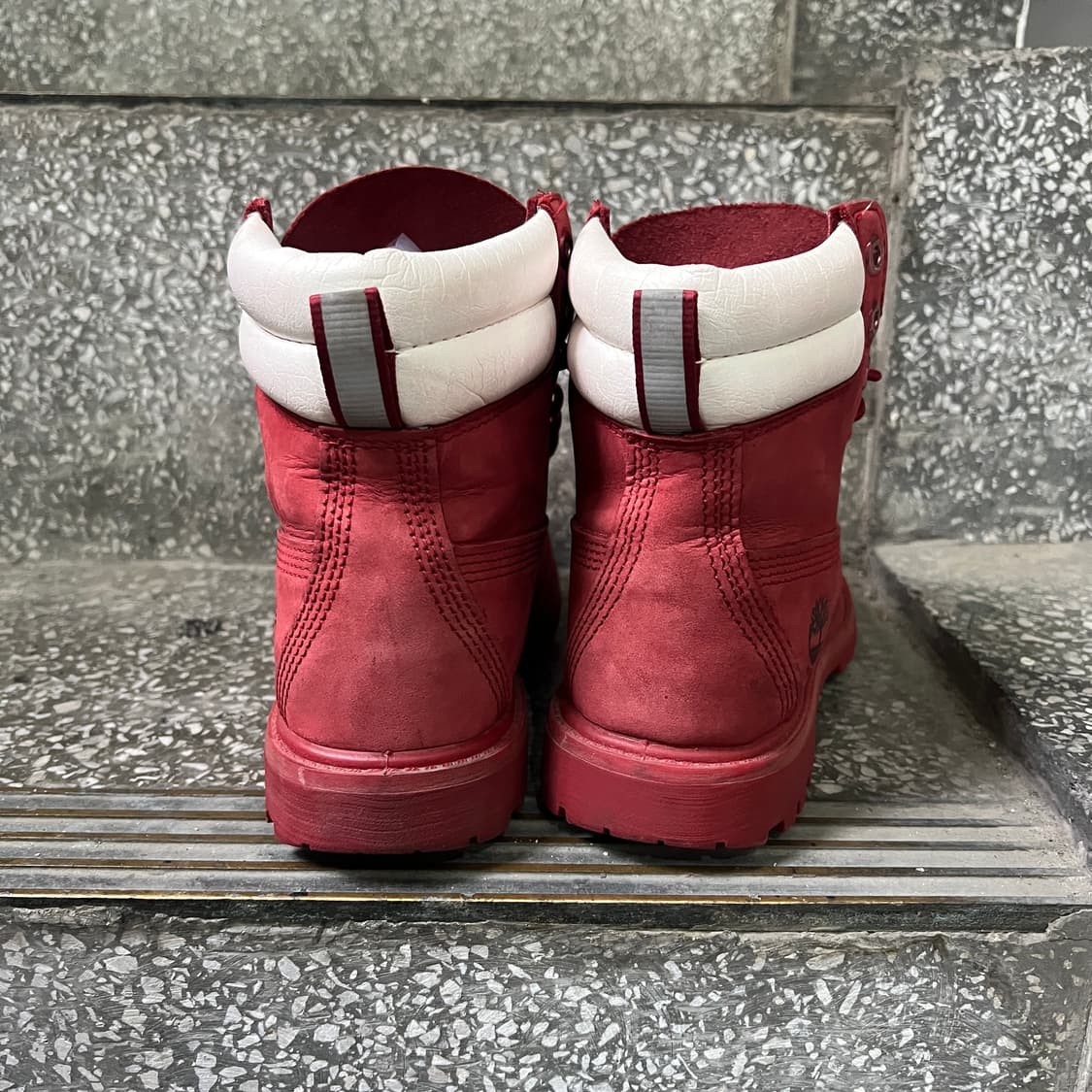 팀버랜드 6인치 프리미엄 워터프루프 레드&화이트 부츠 상품이미지3