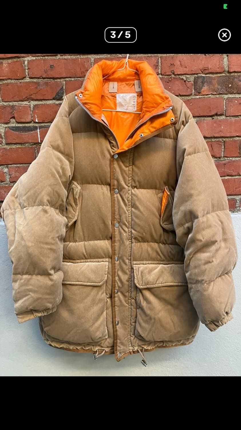 사카이 벨벳 패딩-브라운  상품이미지3