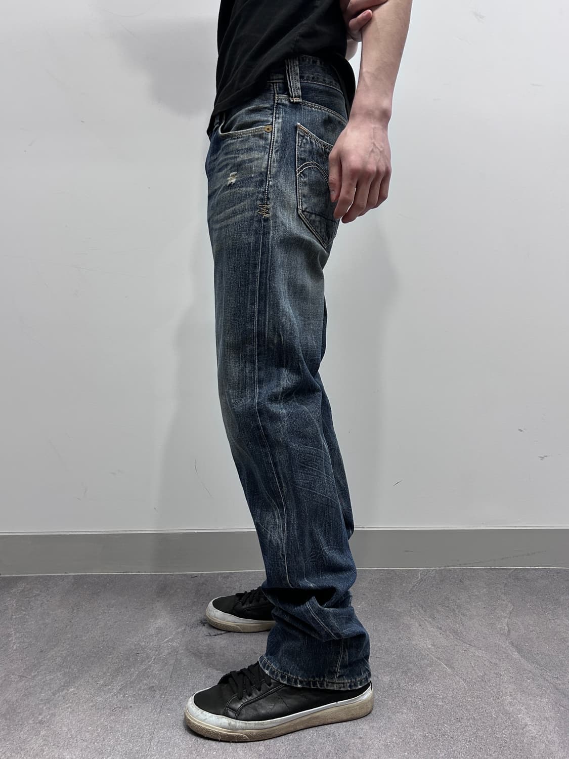 리바이스 523 워싱 데님 팬츠 상품이미지2