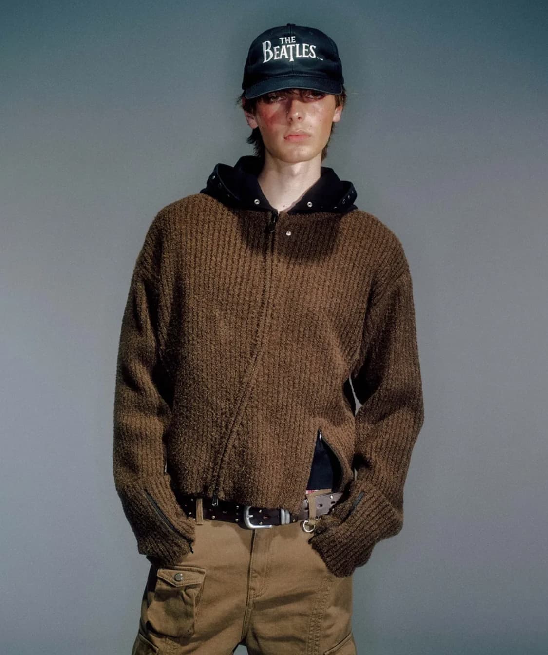 (새상품) 베이컨트아카이브 니트 짚업 상품이미지1