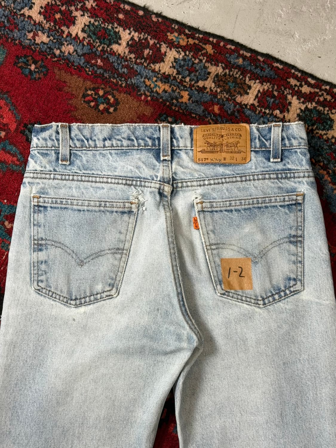 90's USA 빈티지 리바이스 517 오렌지탭 부츠컷 상품이미지6