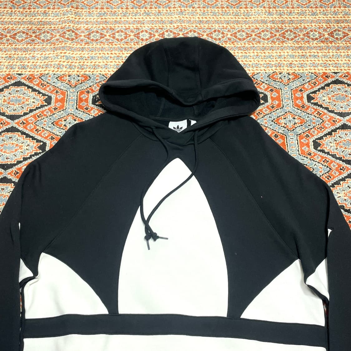 아디다스 파이어버드 빅로고 블랙 나그랑 후드티셔츠 남성L 상품이미지2