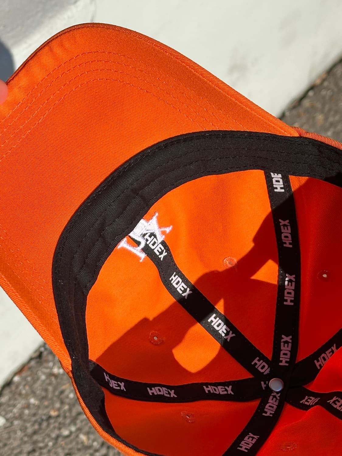 [F] HDEX 에이치덱스 로고 라이트 오렌지 볼캡 모자 상품이미지5