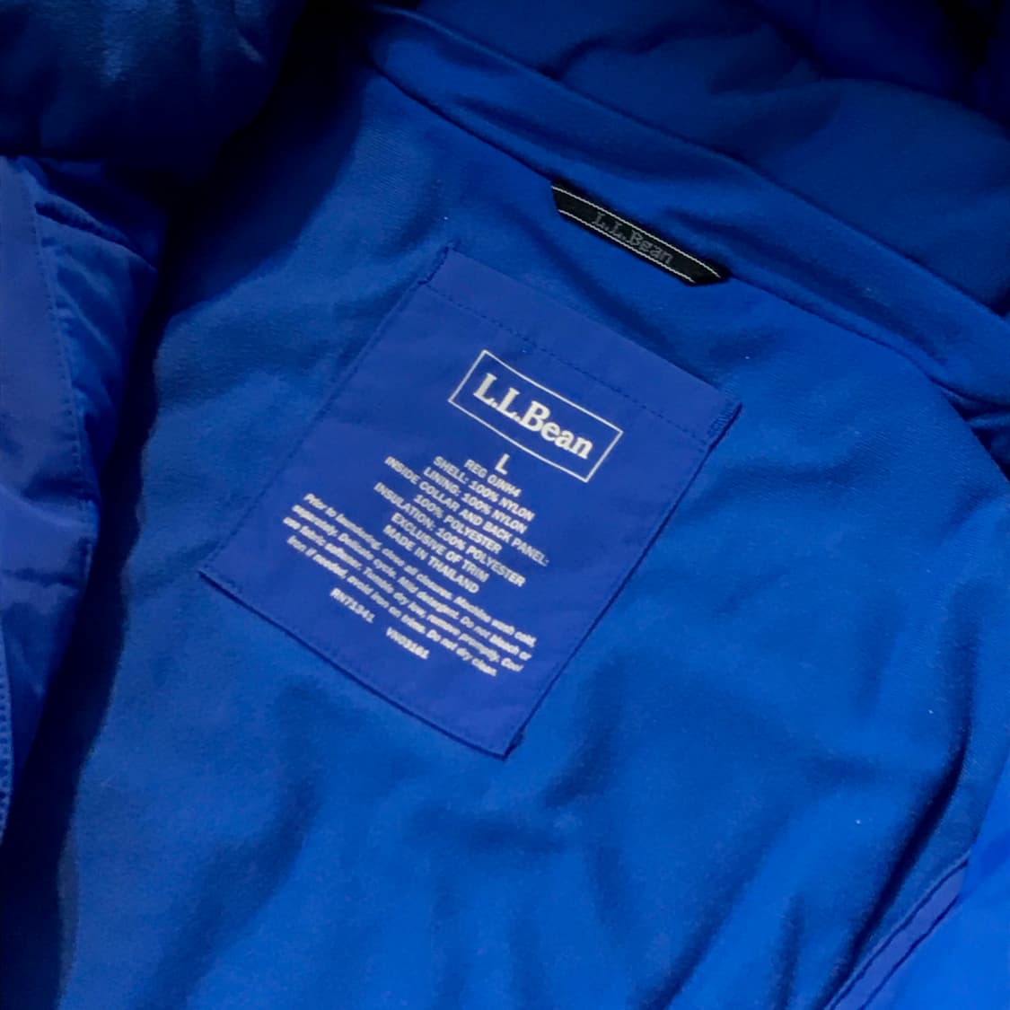 엘엘빈 투웨이 집업 블루 후드 패딩 점퍼 남성 110 사이즈  상품이미지7