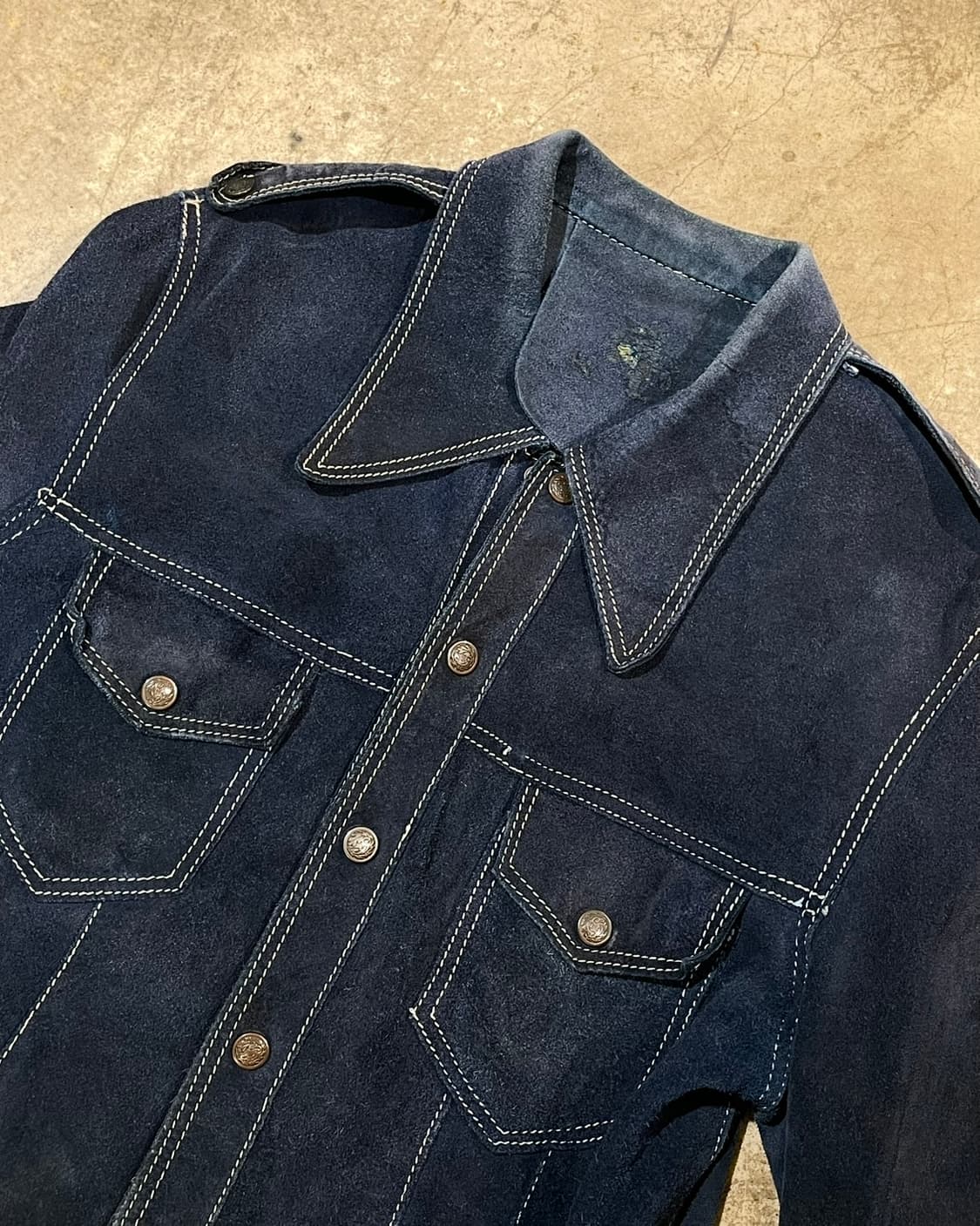 70’s 스웨이드 레더 자켓 (B5127) 상품이미지2