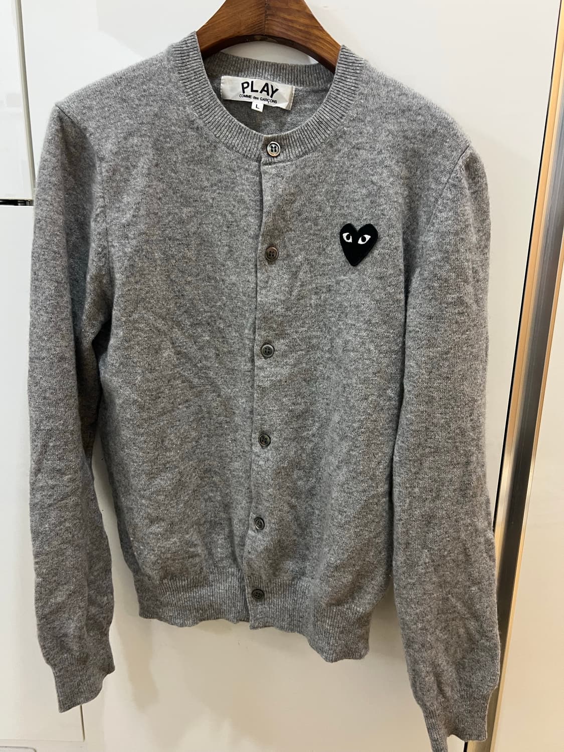 23fw 꼼데가르송 여성 그레이가디건 L 상품이미지1