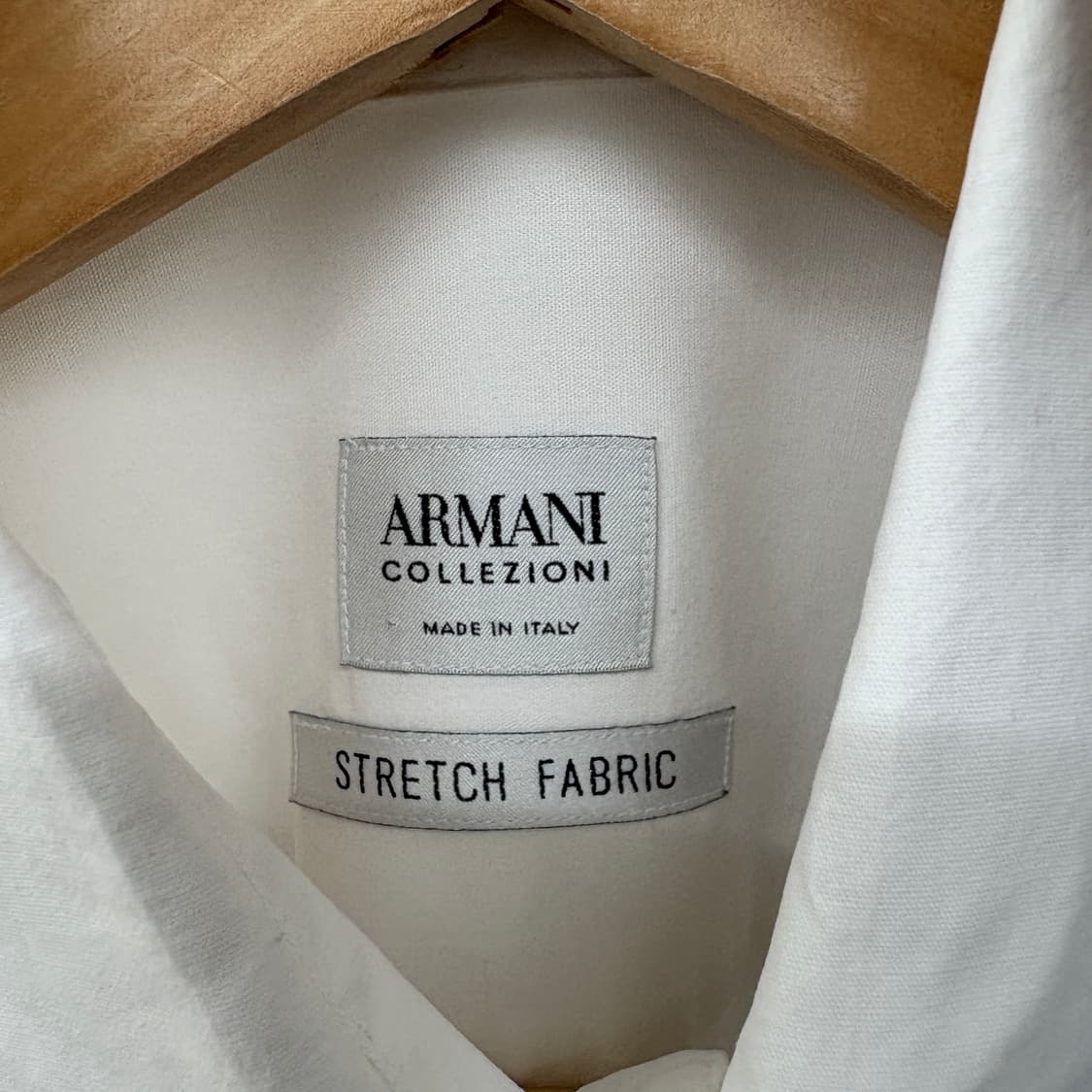알마니 화이트 반팔 남방 셔츠 남성 L 상품이미지6
