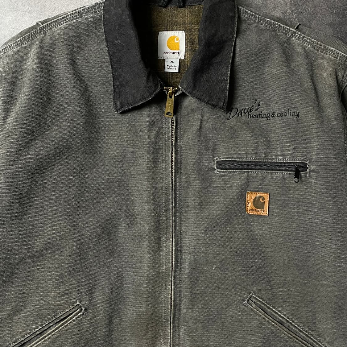 CARHARTT 칼하트 그레이 J97 디트로이트 워크 자켓 A00850 상품이미지3