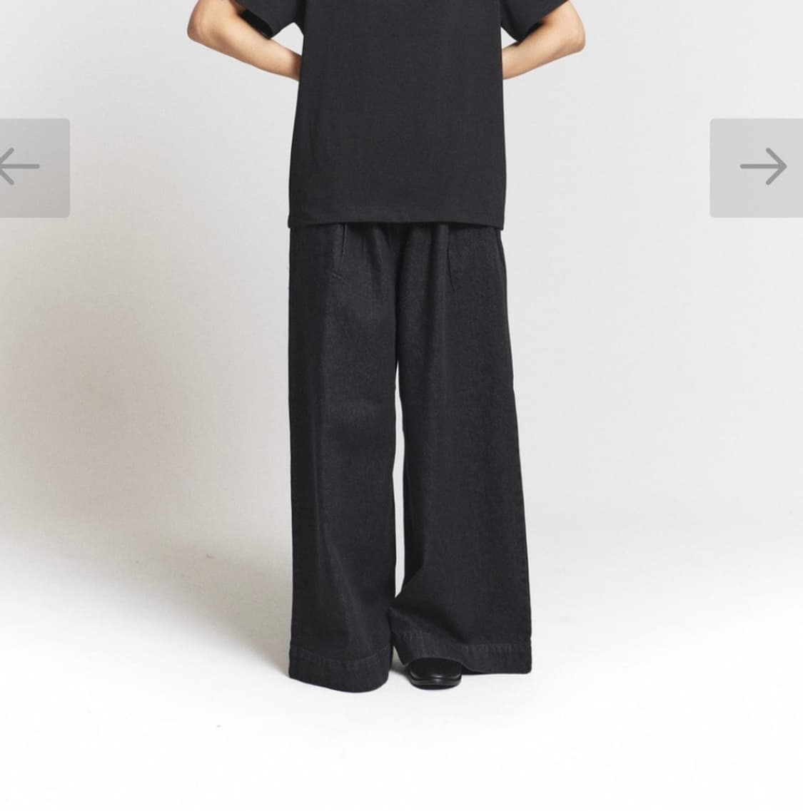 falt 폴트 데님 밴딩 팬츠 상품이미지1