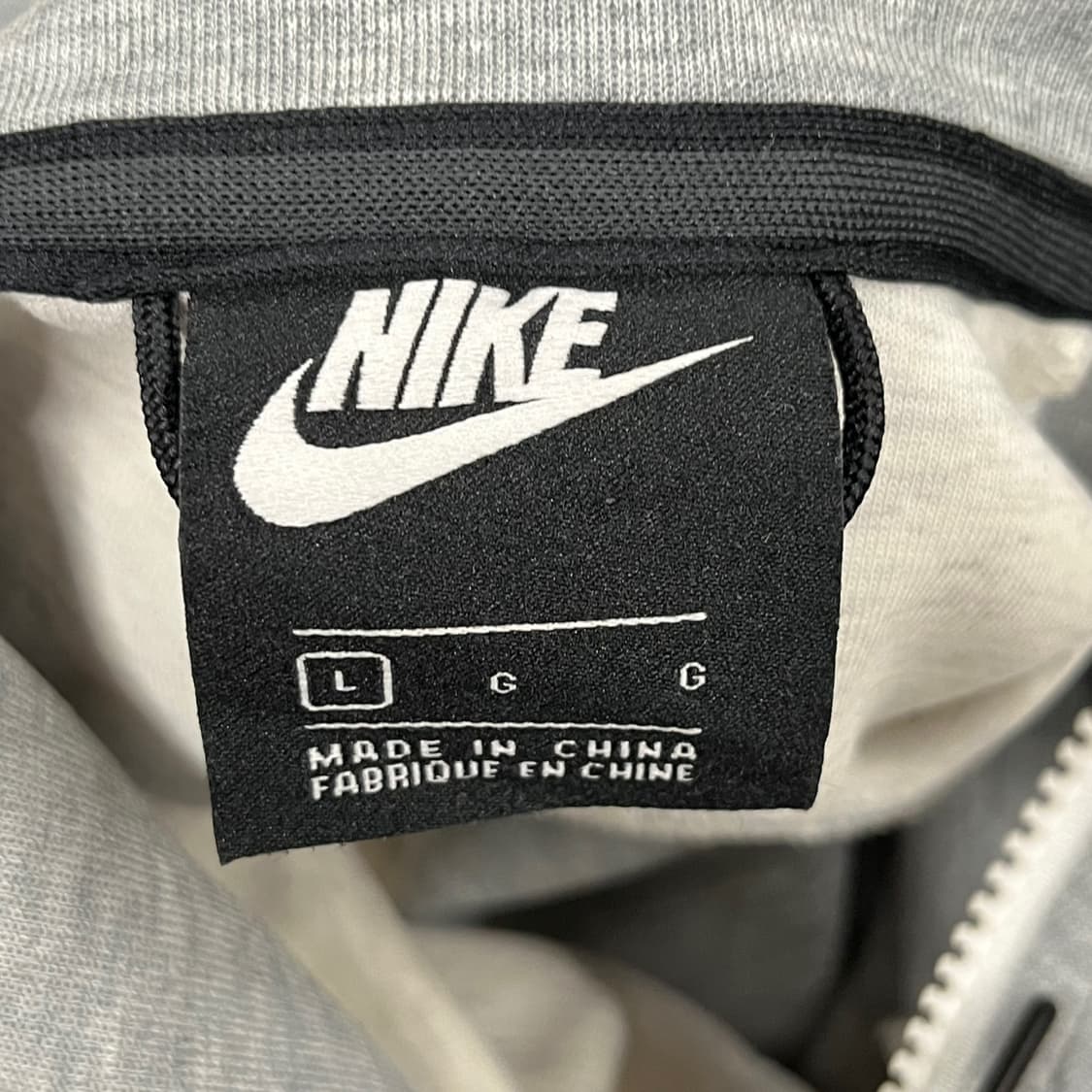 [정품/L] 나이키 테크 플리스 풀집업 후드 그레이 화이트 b18 상품이미지5
