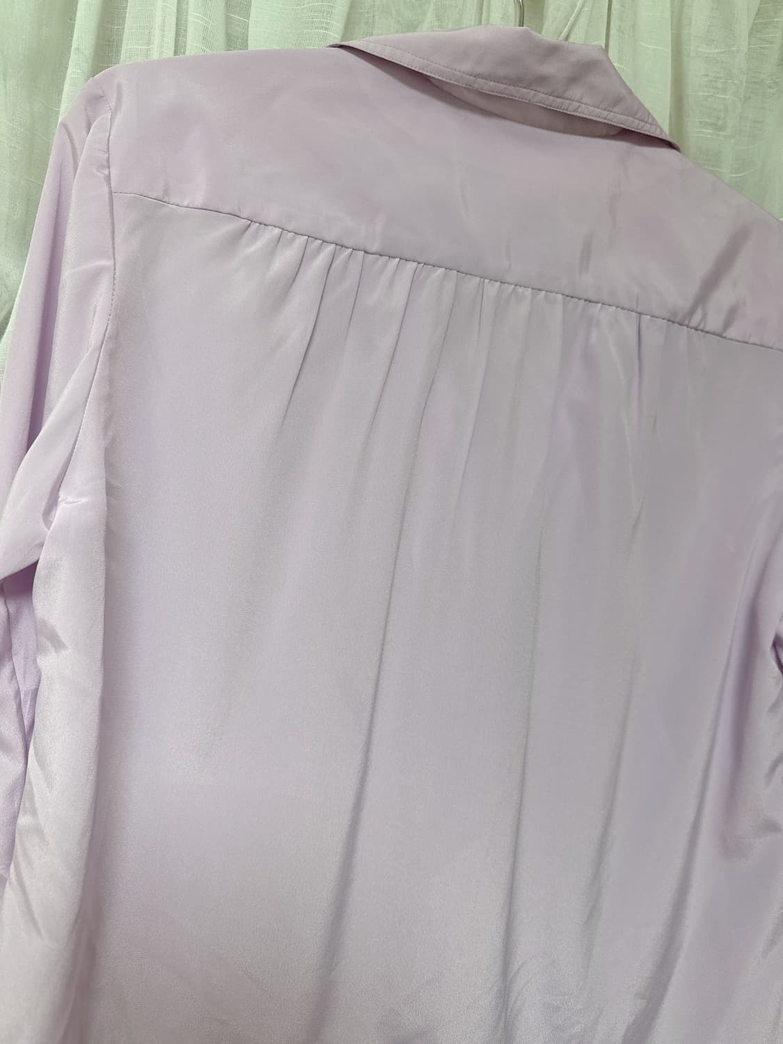 Oree 오르에 빈티지 라벤더 브이넥 셔츠 블라우스 vintage 상품이미지3
