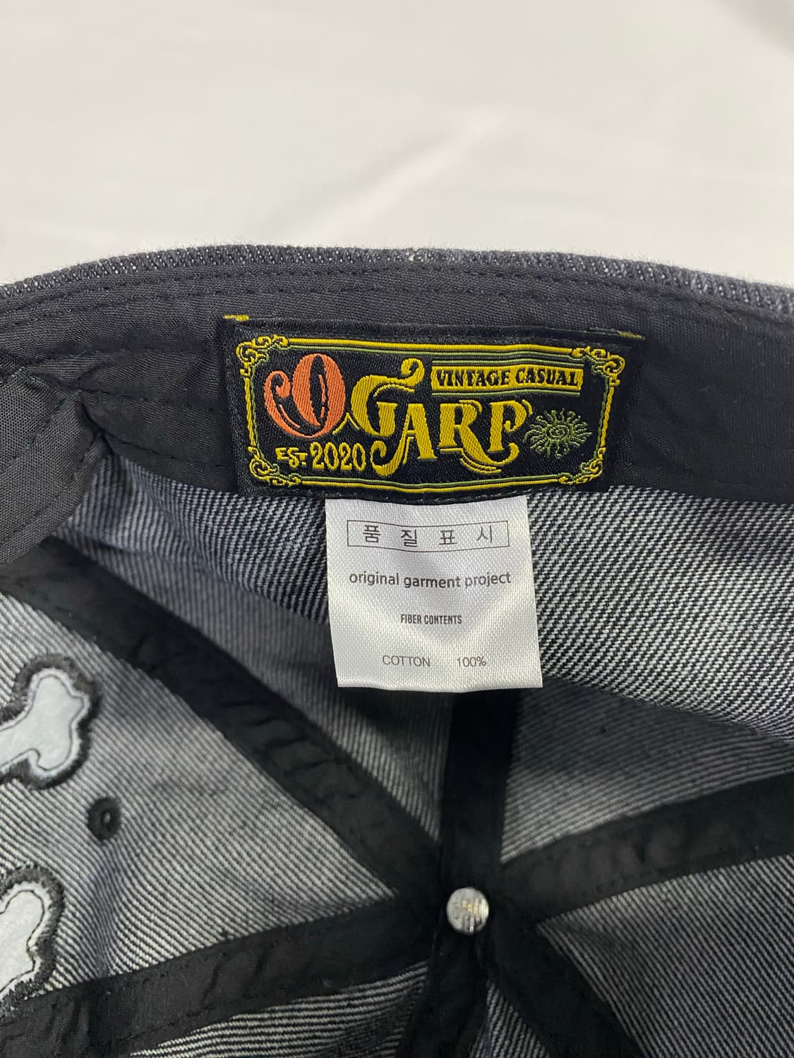 오가프 OGARP NY 데님 워시드 볼캡 상품이미지7