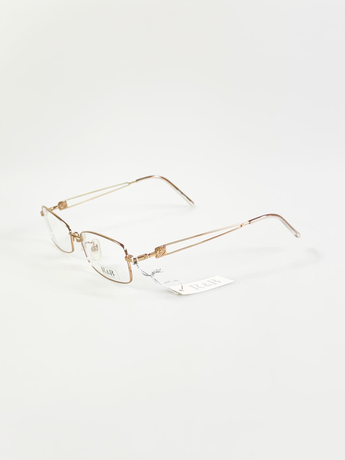 R&B EYEWEAR 골드 슬림 스퀘어 메탈 빈티지 안경 상품이미지3