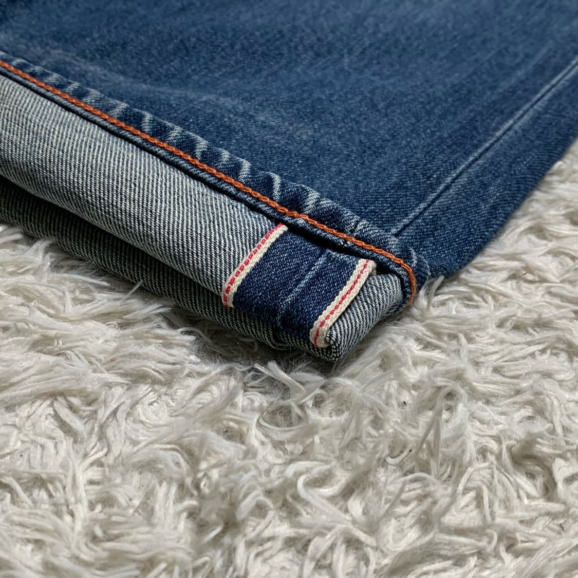 [28] 랭글러 와이드 스트레이트핏 셀비지 데님팬츠 상품이미지4