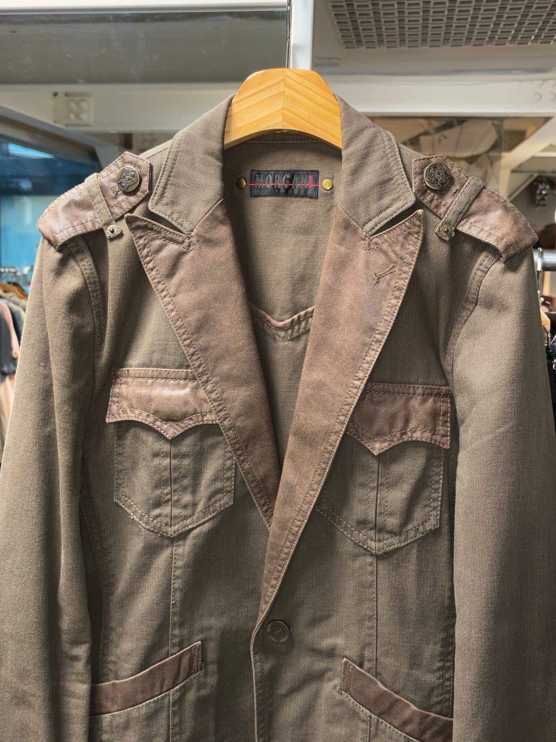 모르간 밀리터리 자켓 상품이미지5
