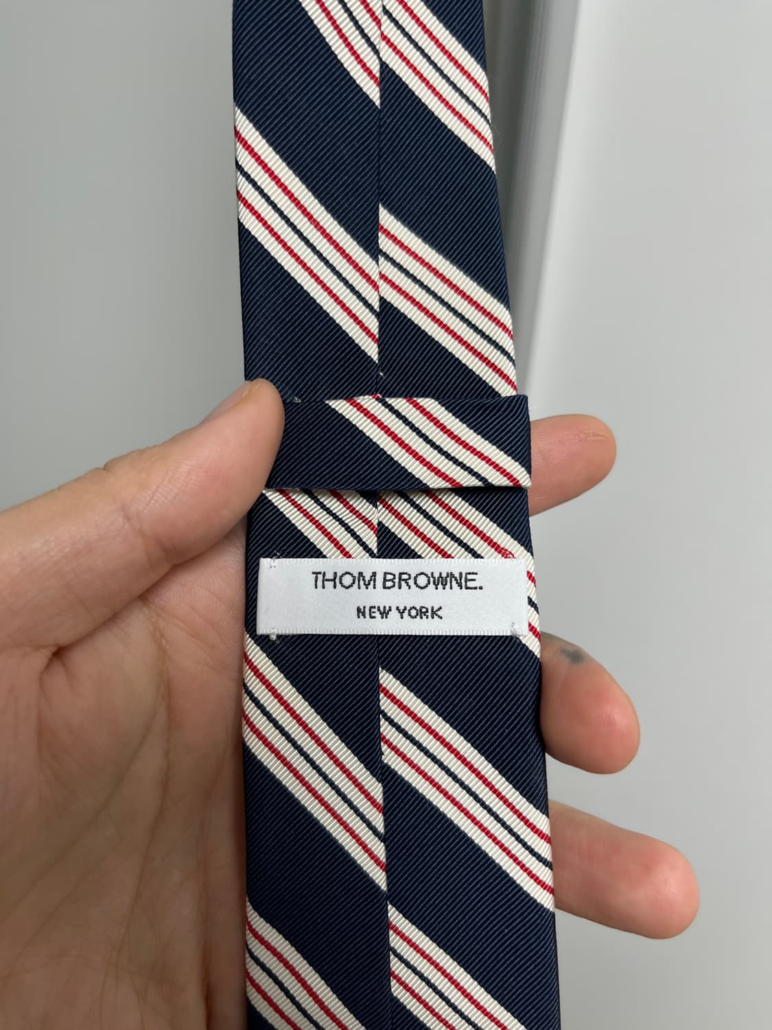 톰브라운 네이비 스트라이프 타이 상품이미지4