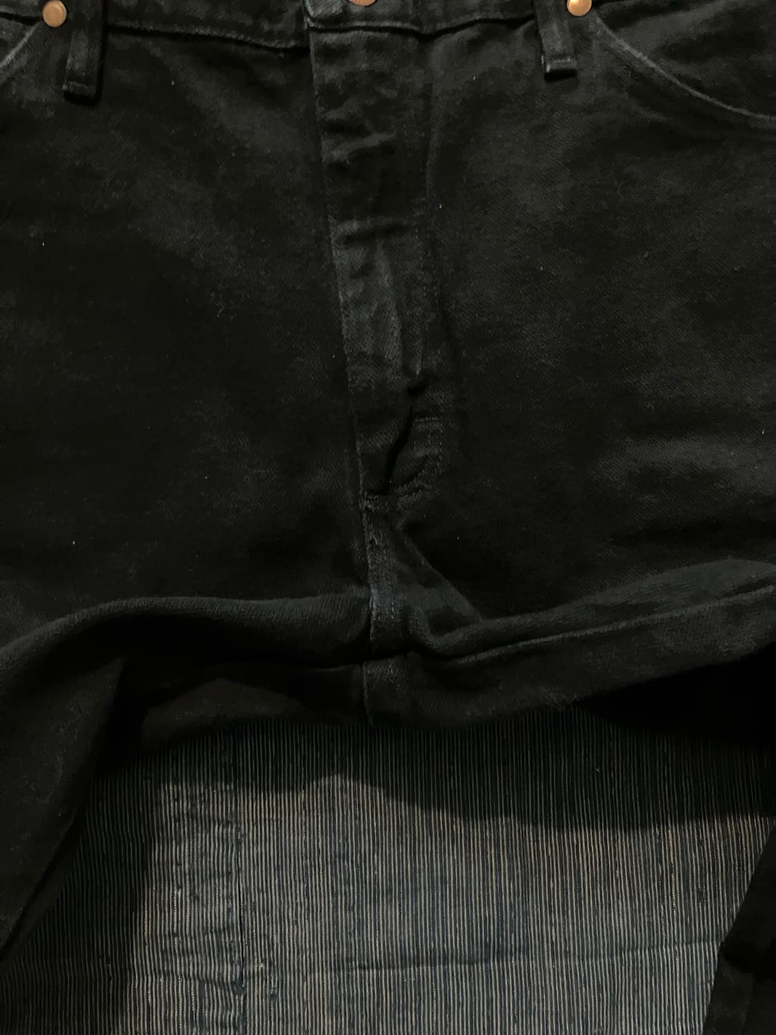 🇺🇸 90s USA 빈티지 랭글러 13MWZWK 블랙 데님 팬츠 상품이미지6